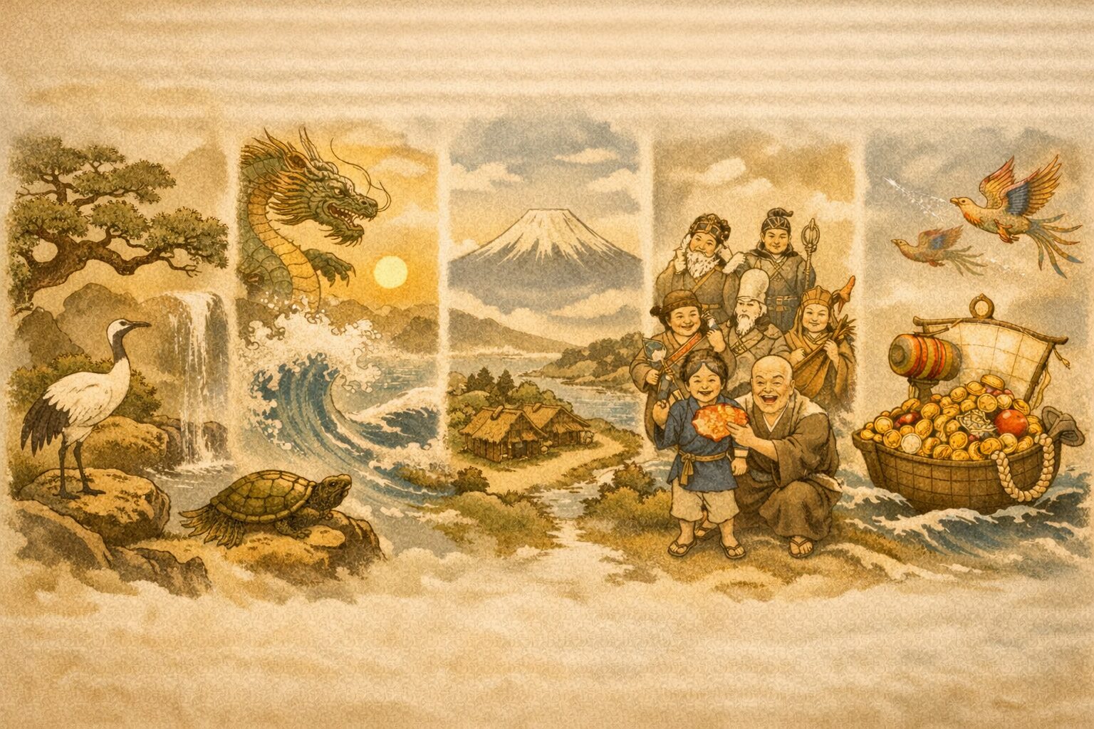 寿限無 長い名前の意味 縁起の良い言葉のイメージ図