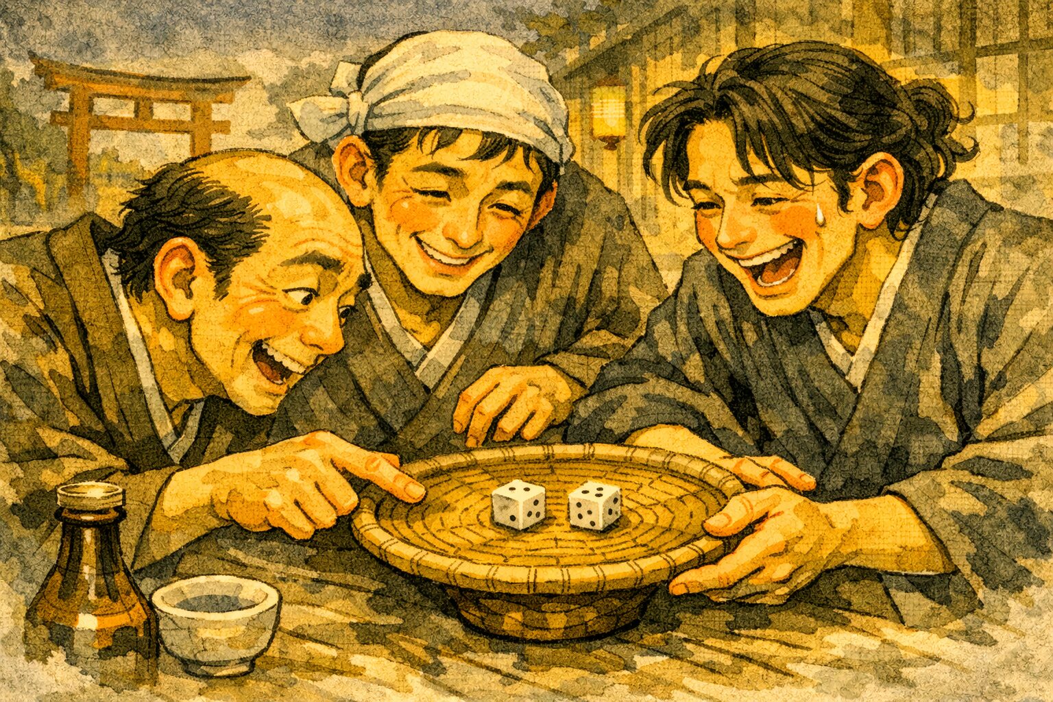 寄合酒 別題整理 図解（寄合酒・ん廻し・田楽喰い・運廻し）