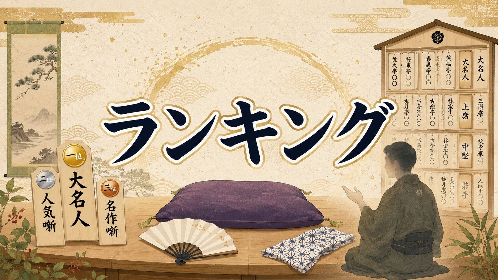 落語ランキング一覧｜滑稽・怪談・名作・初心者向けなど演目をまとめて紹介