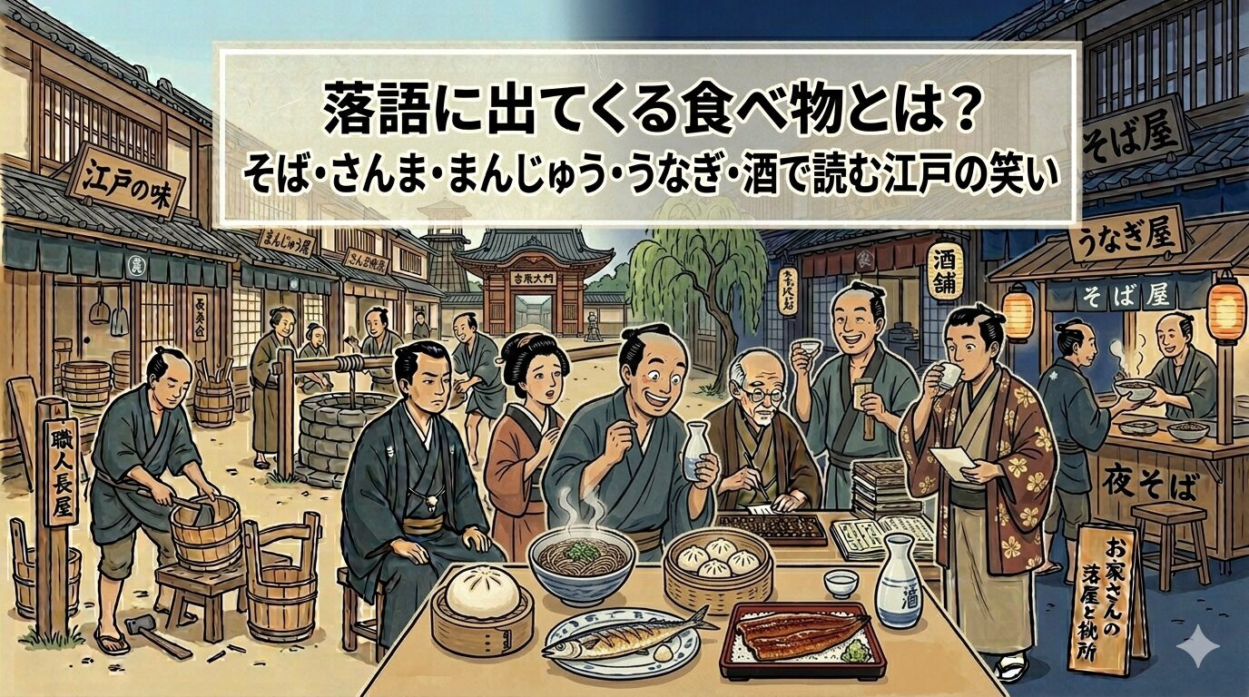そばさんままんじゅううなぎ酒で読む落語の食べ物と江戸の笑い