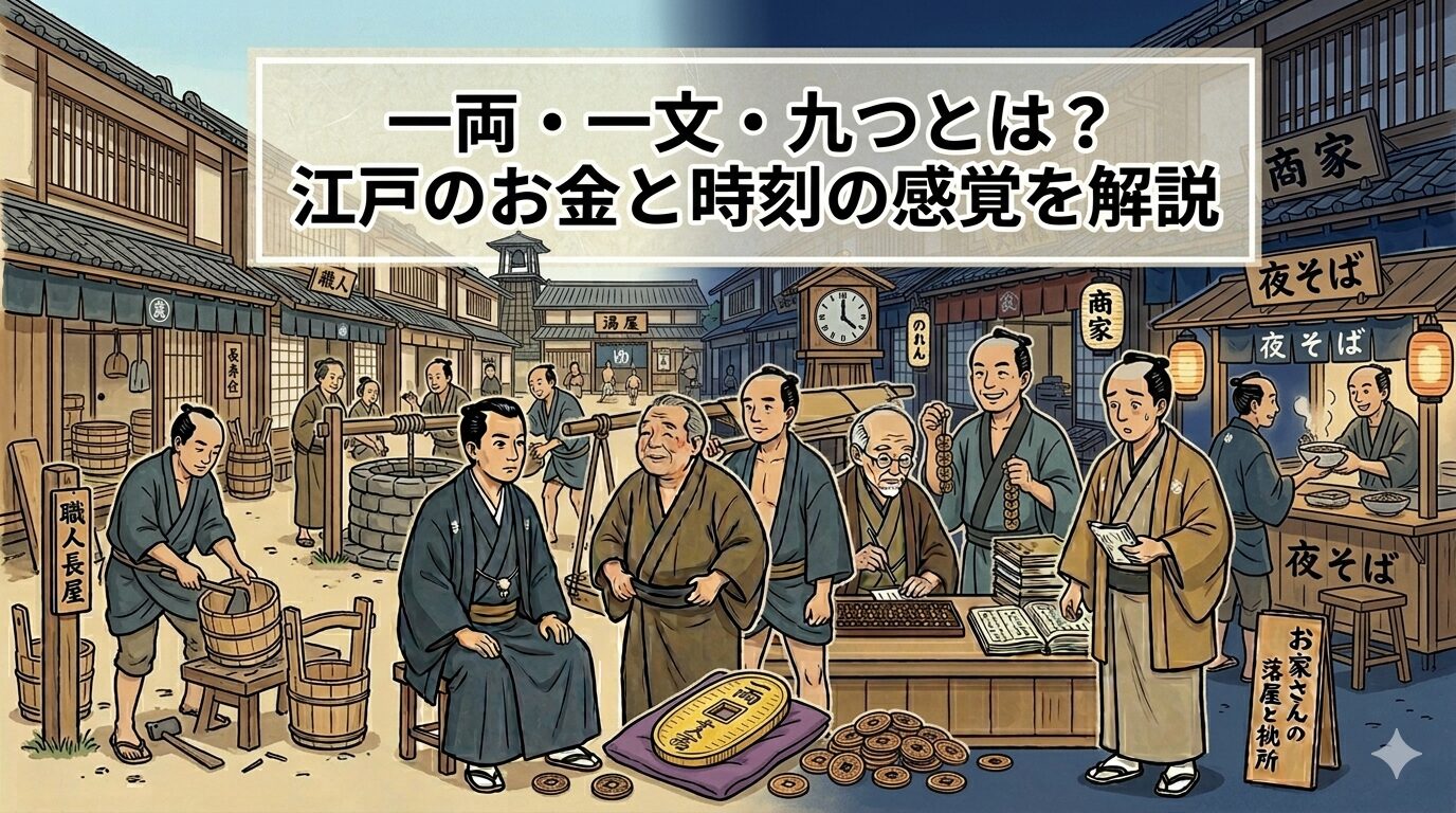 一両一文九つなど江戸のお金と時刻の感覚を落語で解説