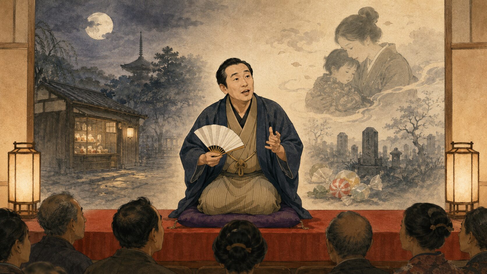 落語『高台寺』を寄席の高座で語る怪談噺の余韻