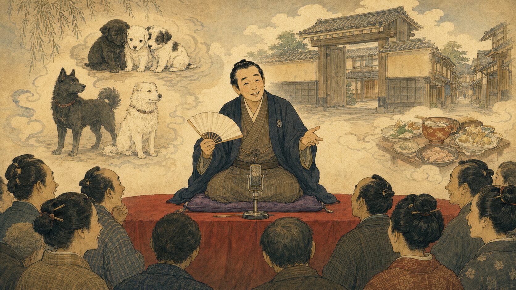 落語『鴻池の犬』を寄席の高座で語る動物噺の余韻
