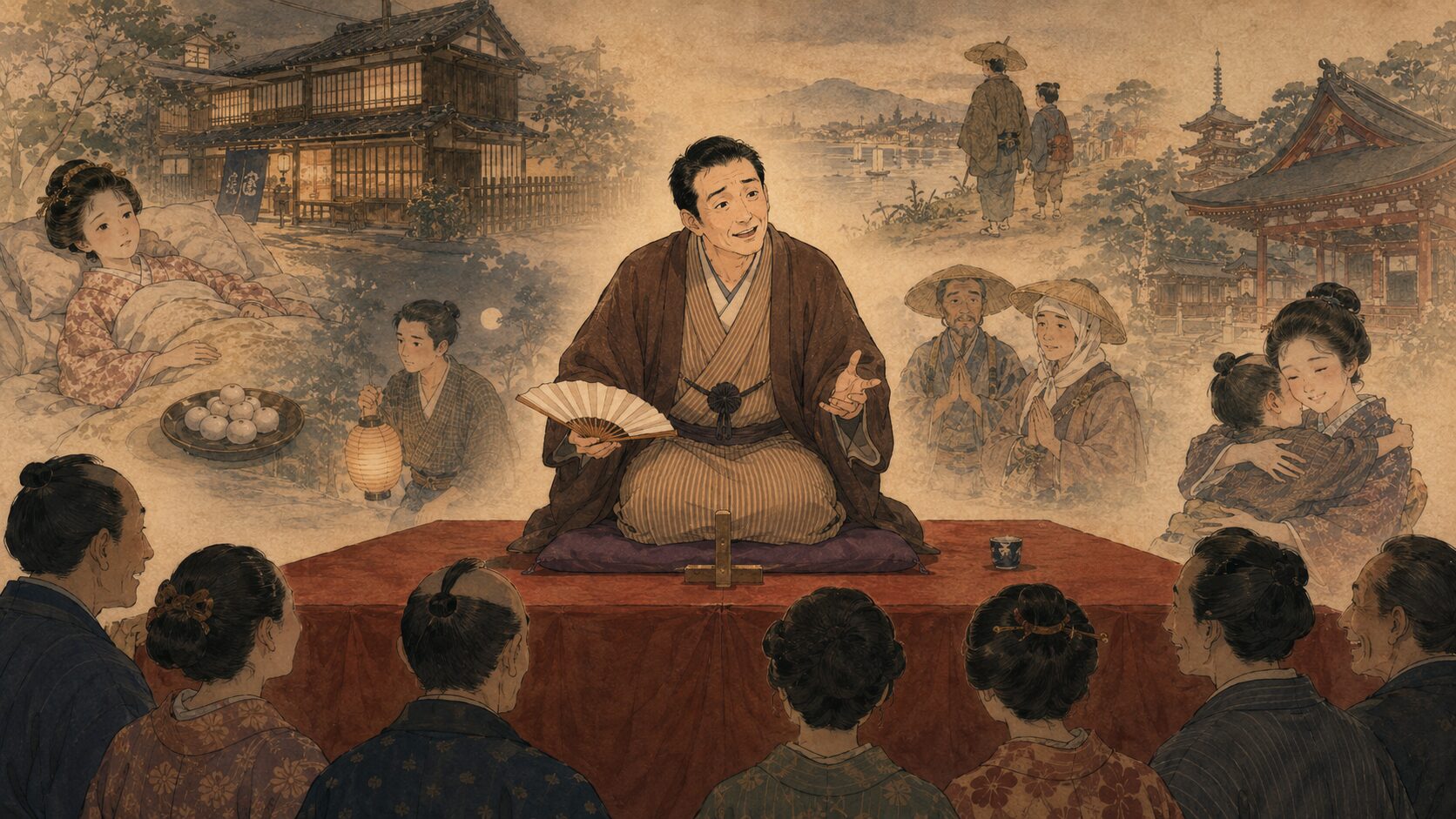 落語『紺田屋』を寄席の高座で語る親子再会の人情噺の余韻