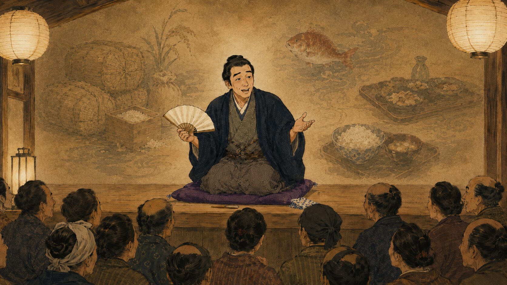 落語『雑穀八』を寄席の高座で語る人情噺と夫婦喧嘩の余韻