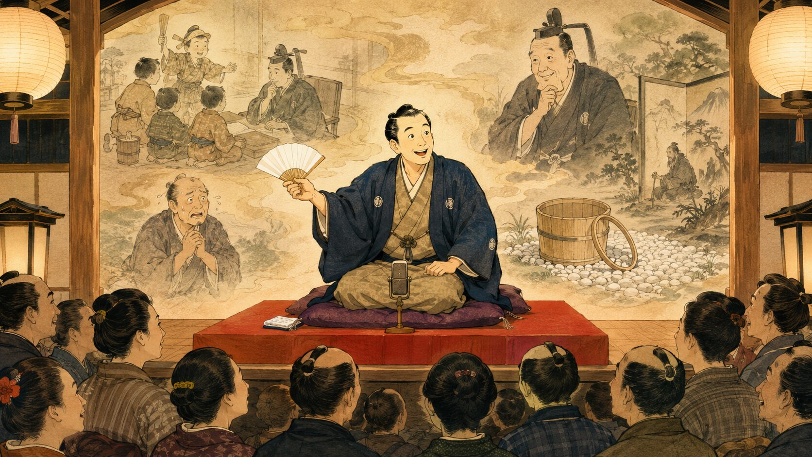 落語『佐々木裁き』を寄席の高座で語る子どもの頓智と名奉行の余韻