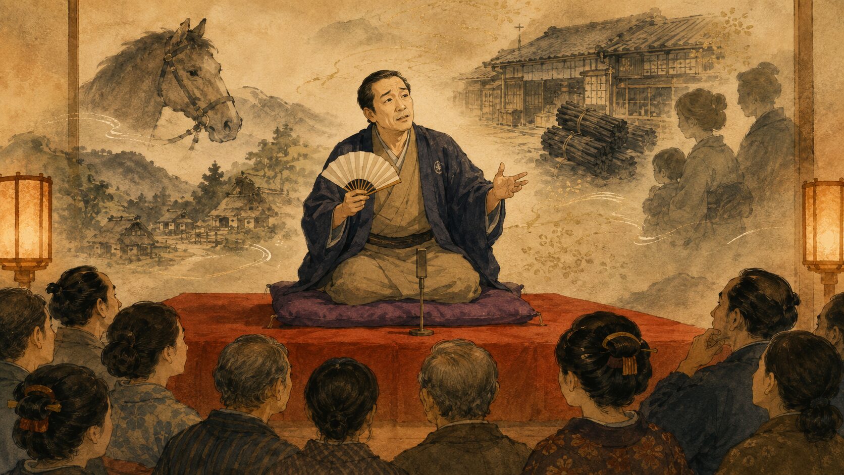 落語『塩原多助一代記』を寄席の高座で語る長編人情噺の余韻