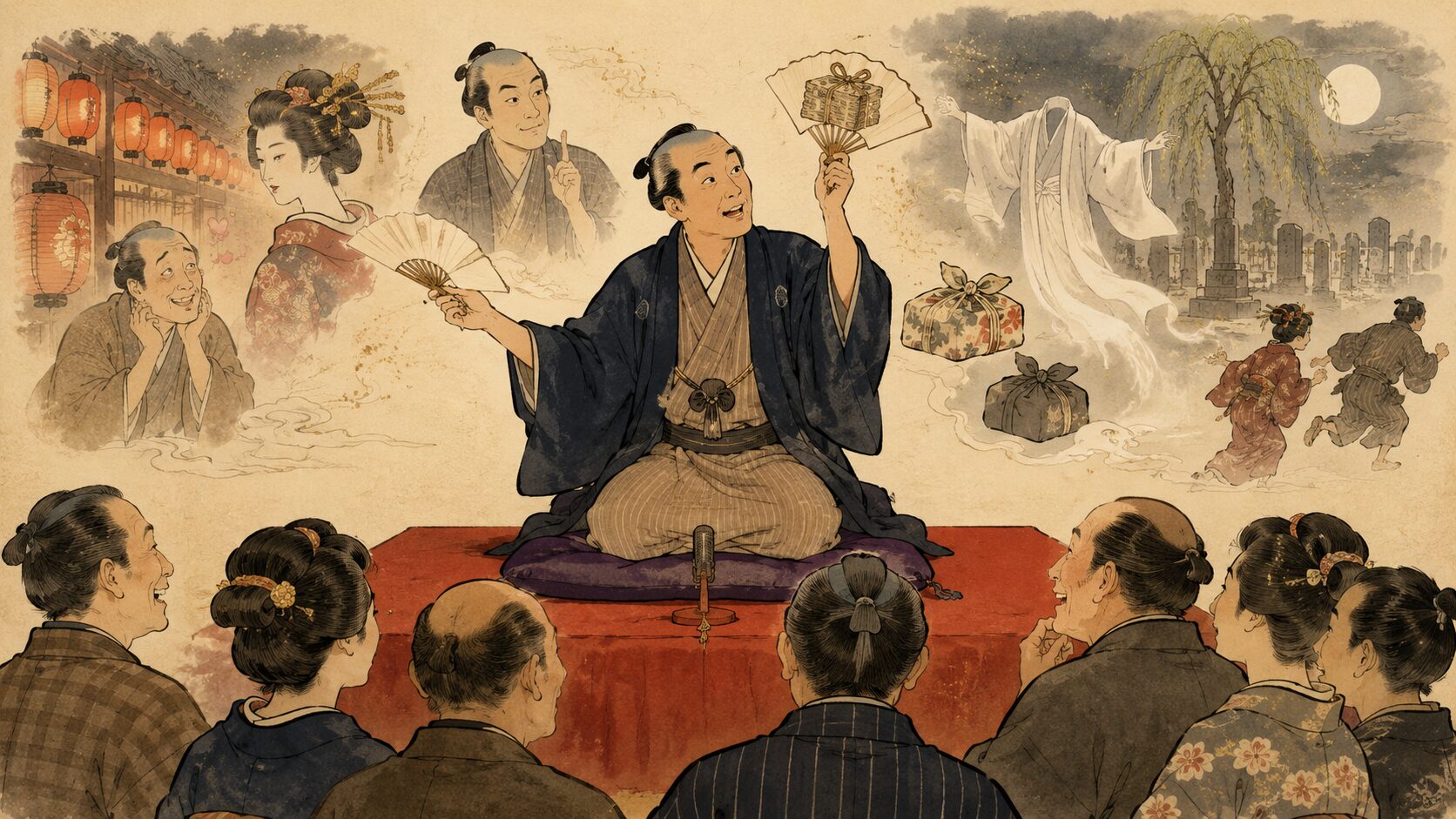 落語『出歯吉』を寄席の高座で語る廓噺と幽霊仕返しの上方落語の余韻