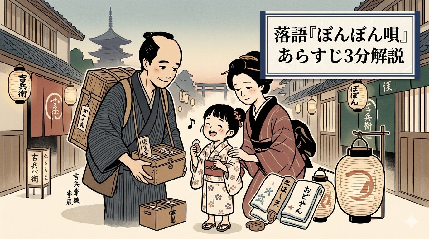 落語『ぼんぼん唄』あらすじ3分解説のアイキャッチ画像